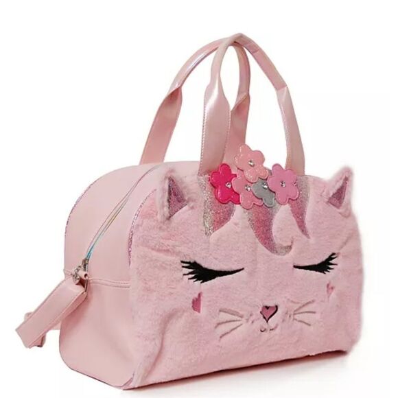 Bella Kitty Flower Crown Plush Duffle Bag - Picture 2 of 6
